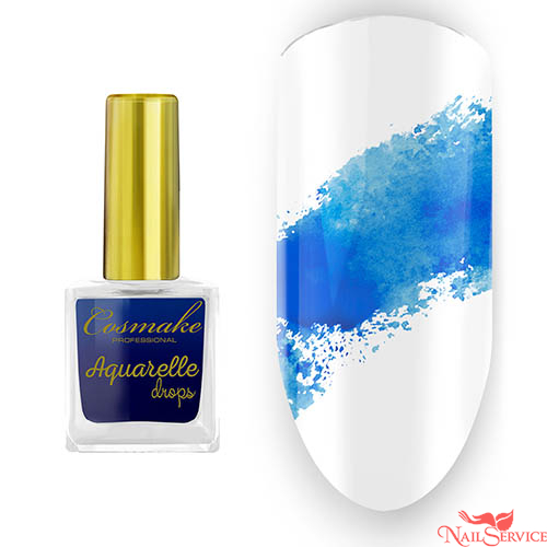 Краска №08 голубая, Aquarelle Drops, 9 мл. Cosmake. купить в интернет магазине NailService.ru - Москва  