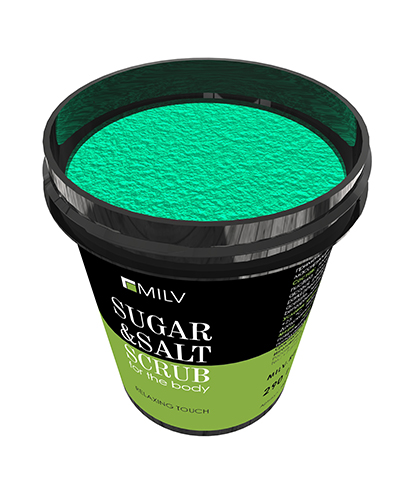 Сахарно-солевой скраб для тела «Зелёный чай». 290 г Milv купить в интернет магазине NailService.ru 