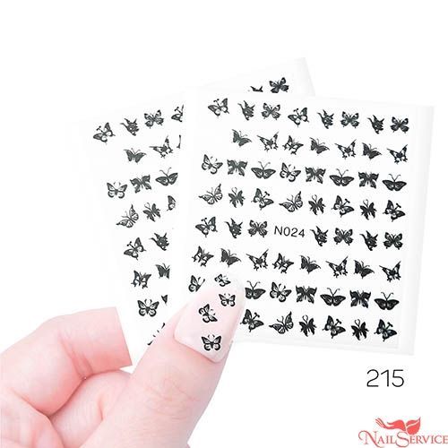 Наклейки 3D, №215, бабочки. Cosmake. купить в интернет магазине NailService.ru - Москва  